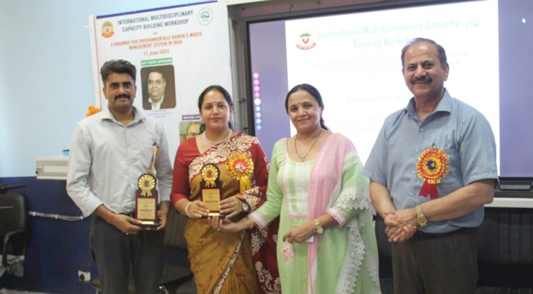 An international capacity building workshop on ‘E-Waste Management’ is organised in government degree college at Sujanpur