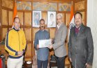 Greenco presents Rs. 1.35 Crore cheque to CM for Samej Disaster Relief Efforts