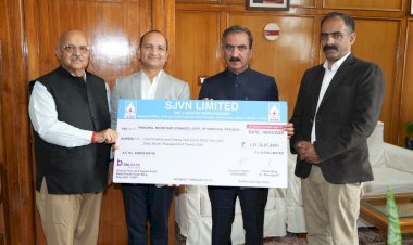 SJVN paid Interim Dividend of Rs. 121.33 crores for FY 2024-25 to GoHP