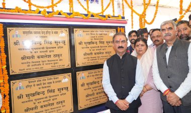 CM dedicates Rs. 100 crore development projects in Dehra Constituency