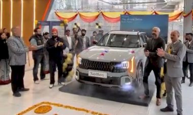 New Kia Seltos launched in Hamirpur Kia Showroom Its bigger, higher and more power packed than older version