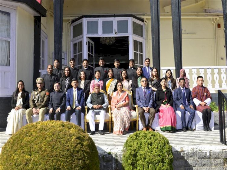 Governor interacts with IA&AS service probationers at Lok Bhavan