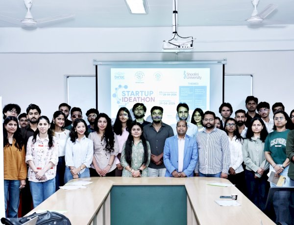 Ideathon 2K26 showcased student innovation in healthcare at Shoolini University