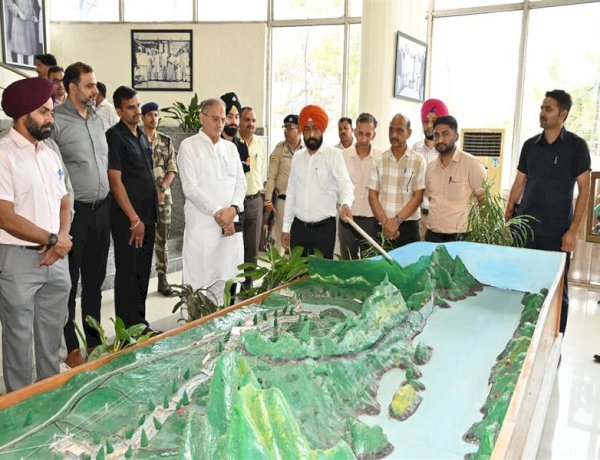 Governor visits Bhakra Dam to review power generation infrastructure
