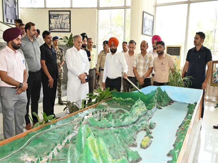 Governor visits Bhakra Dam to review power generation infrastructure
